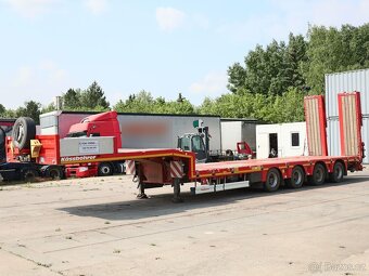 Kässbohrer LOW-BED, 58 TUN, HYDRAULICKÉ NÁJEZDY, DVĚ NATÁČEC - 2
