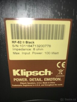 repro KLIPSCH RF-52 II Black - 2