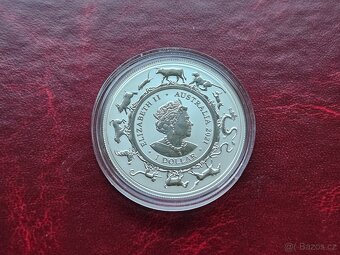 1 oz stříbrná mince Lunar RAM Rok buvola 2021 - 2