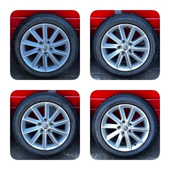 Original ALU kola Škoda Helix 16" 7J ET45 + pneu 205/55/R16 - 2