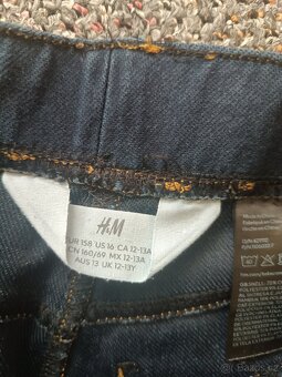Džíny, kalhoty vel. 158 H&M - 2