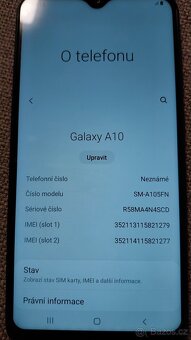 Prodám SAMSUNG Galaxy A10 - 2