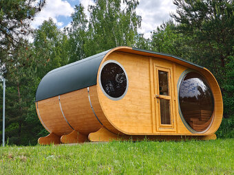 Venkovní Oválná sauna Panorama 5M - 2