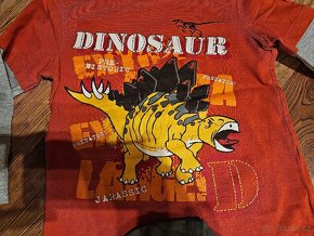 Tričko s dlouhým rukávem DINO 3-5 let, 3 ks - 2