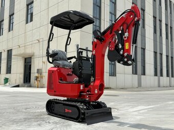 minibagr, bagřík, pásový bagr, rypadlo, - 2