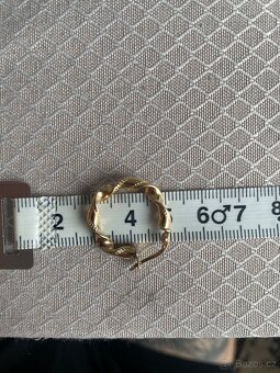 Zlaté naušnice kruhy 2 gramy - 2