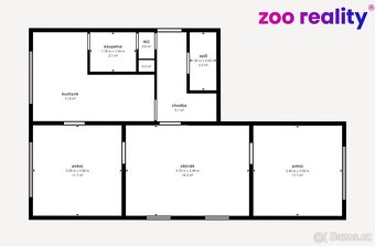 Prodej, byt 3+1, 69 m2, Sídl. Míru, Volary - 2