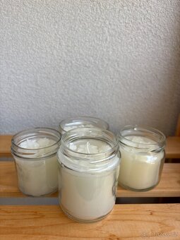 4 svíčky s květinami - 2