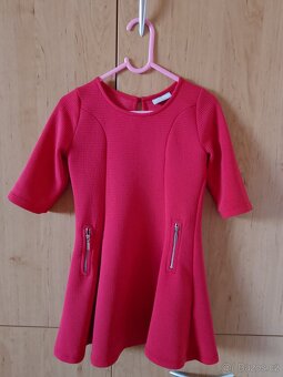 Šaty dívčí červené 5-6 let - 2