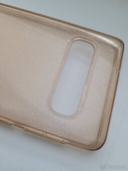 Kryt na Samsung Galaxy S10 - růžový se třpytkami - 2