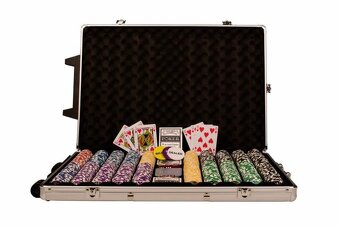 Poker set 1000 ks žetonů OCEAN Trolley - 2