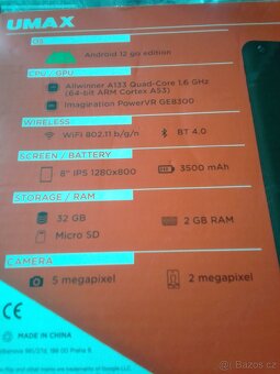Tablet Umax vision book - 2