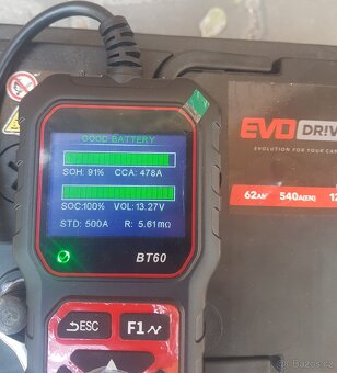 Autobaterie EVO Drive 12V 62Ah 540A použitá - 2