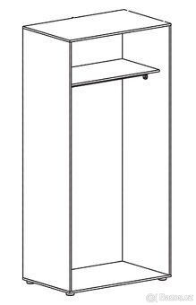 Skříň 2dveřová BEST bílá - 2