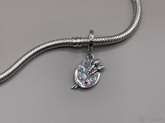 Stříbrný přívěsek č. 1 - malířská paleta - 2