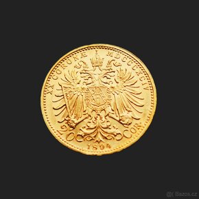 Vzácná mince Rakouská 20 Koruna 1894 BZ , František Josef I - 2