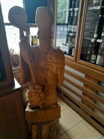 Dřevěná socha sv. Urban - Patron Vinařů - 2