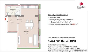 Prodej bytu 1+kk 43 m2 Vojanova, Liberec - 2