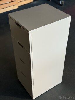 IKEA Nordli - Komoda se 4 zásuvkami, bílá, 40x99x47 cm - 2