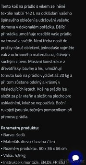Nový koš na prádlo nebo hračky 140 litrů - 2