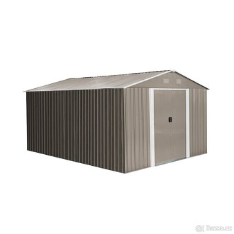 RMSA 12x10 Brown - zahradní domek kovový 3 x 3,7 m - 2