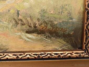 Obraz Vítězslav Fleissig, Sosna u Vltavy, olej 34x44 - 2