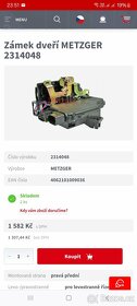 Zámek dveří METZGER 2314048 - 2