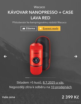 Cestovní kávovar Nanopresso Wacaco - 2