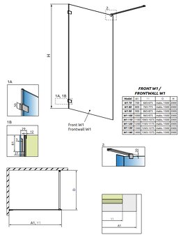 Radaway Euphoria Walk-In sprchový kout 70 cm - 2