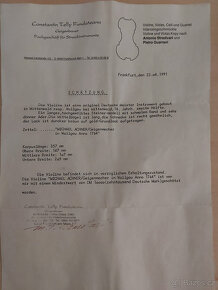 Housle vyrobené od Michael Achner v r. 1764 Mittenwald - 2