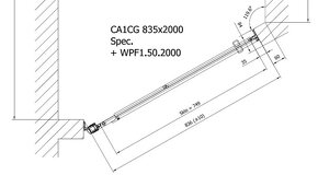 Skleněné dveře do sprchového koutu - 2
