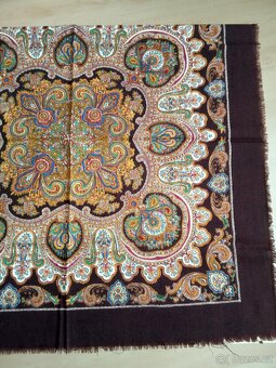 Šátek s ornamenty - retro - 2