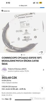CAT6 Patch Cords Nové Commscope USA Cat6 Internet Data - 2