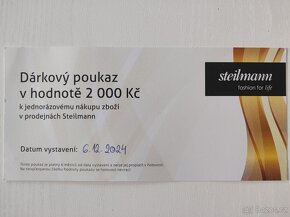 DÁRKOVÝ POUKAZ STEILMANN V HODNOTĚ 2000 KČ - 2