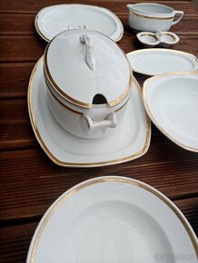 Kuchyňský servis, porcelánová seda talířů - 2