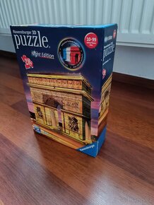 Ravensburger - 3D Puzzle Vítězný oblouk Noční edice - 2
