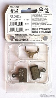 Originál Shimano XTR K03Ti Polymerové brzdové destičky. - 2