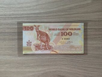 100 sovereign bankovka Klokan cislo B 000802 - 2
