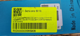 Prodám odpruženou sedlovku ZOOM, průměr 31,6 mm - 2