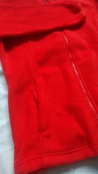 Mikina dámská červená fleece vel. S - 2