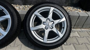 17” Alu kola originál Audi 7,5Jx17 ET 45 + zimní pneu 225/50 - 2