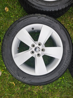 Original ALU kola Škoda s pneu Bridgestone - 2