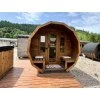 Zahradní sudová sauna 3M - s terasou - 2