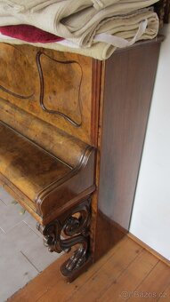 Krásné starožitné pianino E. Seiler konec 19. st., funkční - 2