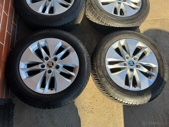 Alu 16" 5x112 , škoda " TWISTER " O4 zimní 80%, TOP - 2