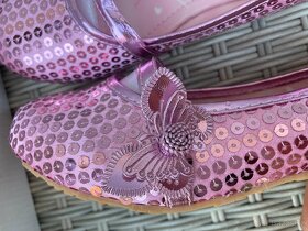 Nové nenošené třpytivé balerínky vel. 34 - 2