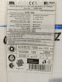 Podlahový Polystyren BACHL EPS 100 TL.120mm - 14 balíků - 2