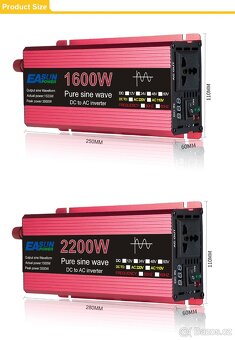 měnič do auta 1600w - 2