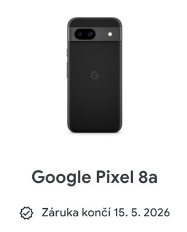 Google Pixel 8a, 256Gb, ještě rok v záruce - 2