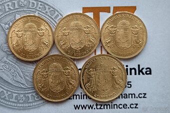 Zlaté RU 20koruny KB František Josef I. - 2